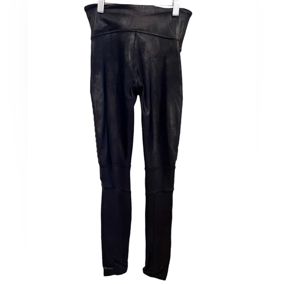 SPANX Faux Leather Moto Legging Very Black Size Small - Picture 2 of 12